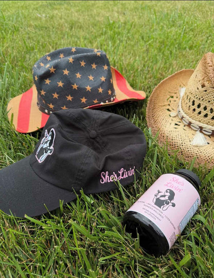 She's Livin Baseball hat