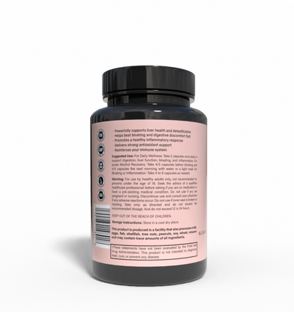 Bloating, Inflammation & Liver Health – Women’s Wellness Supplement (60 Capsules)