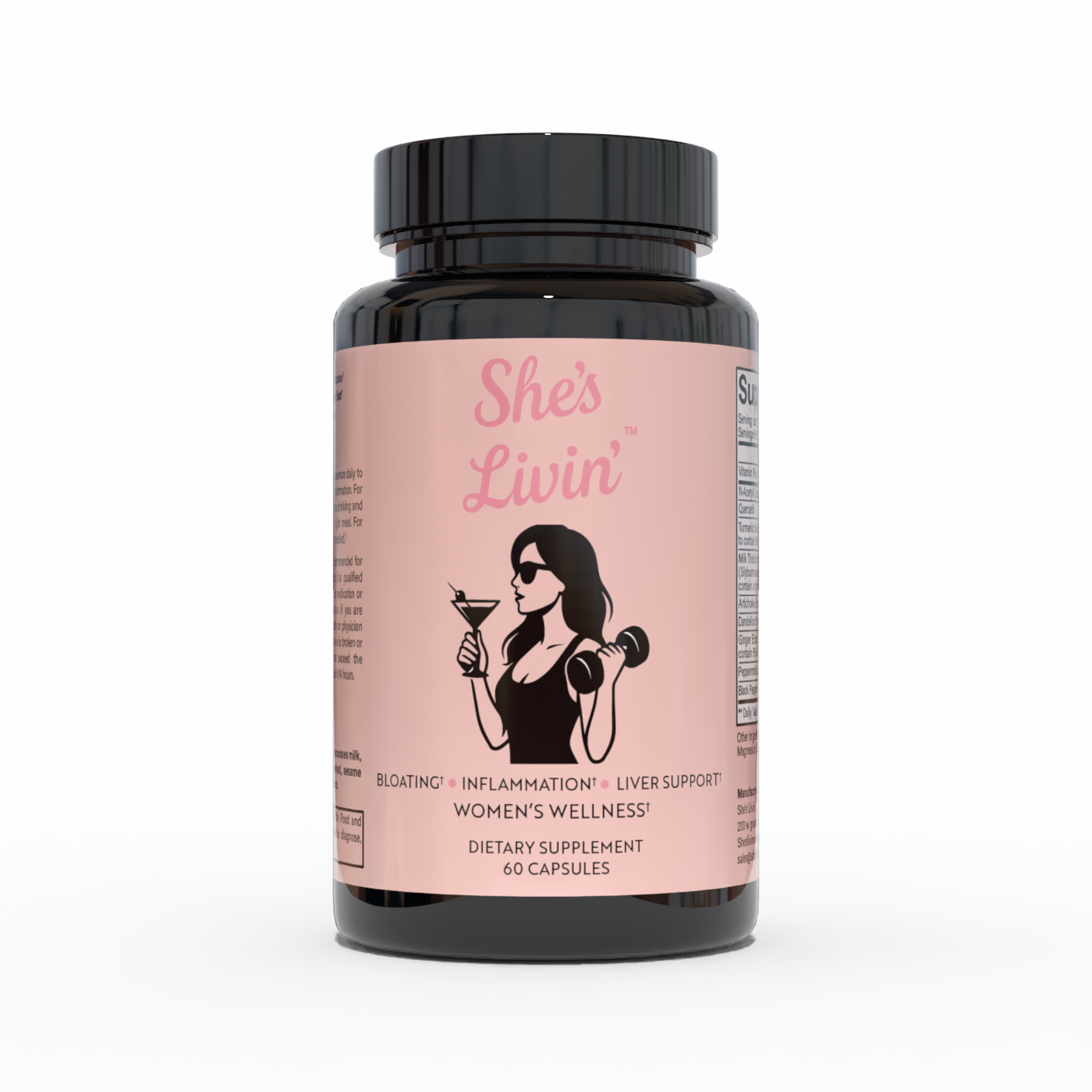 Bloating, Inflammation & Liver Health – Women’s Wellness Supplement (60 Capsules)